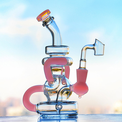 Pink Cute Girly Recycler Bong (Pink Dab Rig)