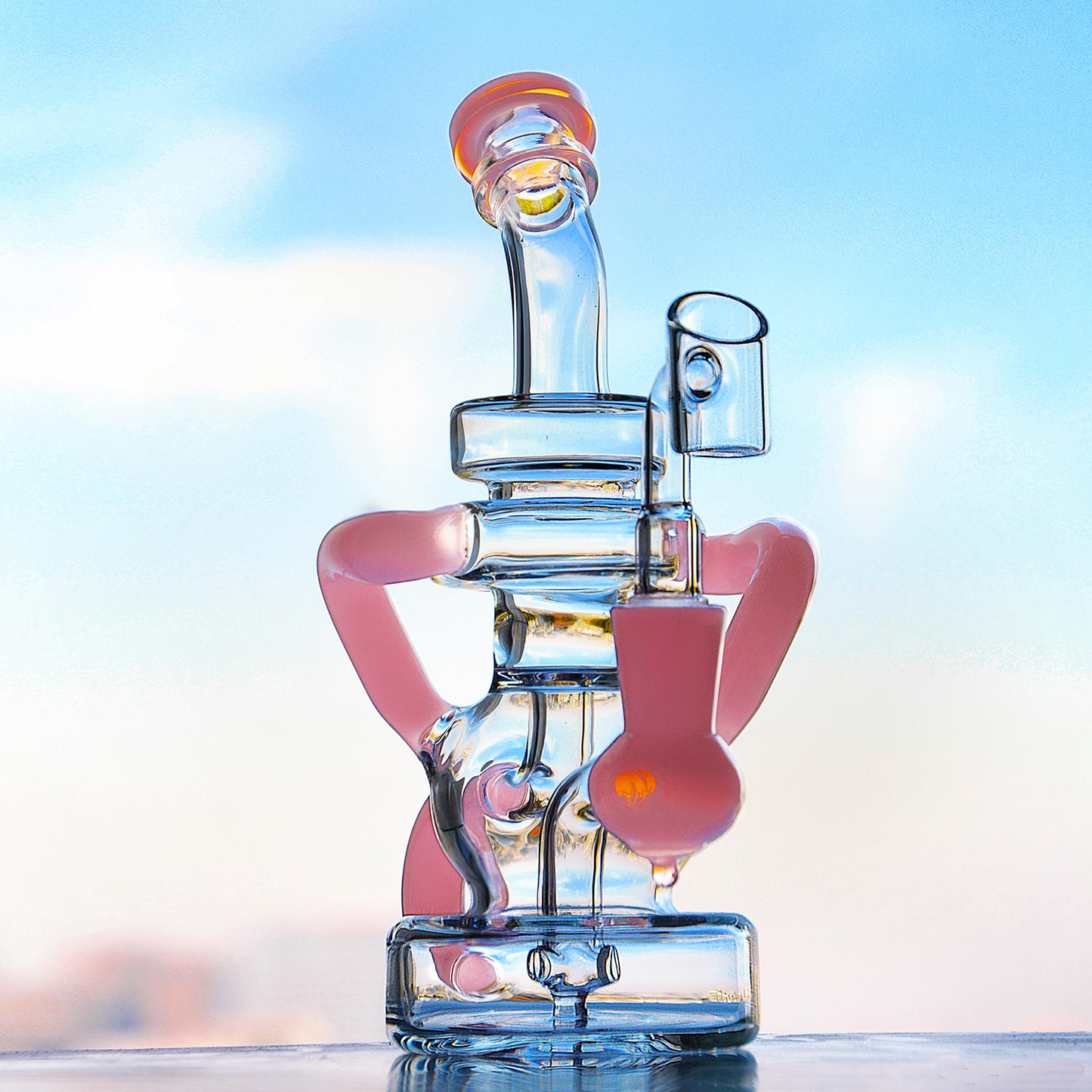 Pink Cute Girly Recycler Bong (Pink Dab Rig)