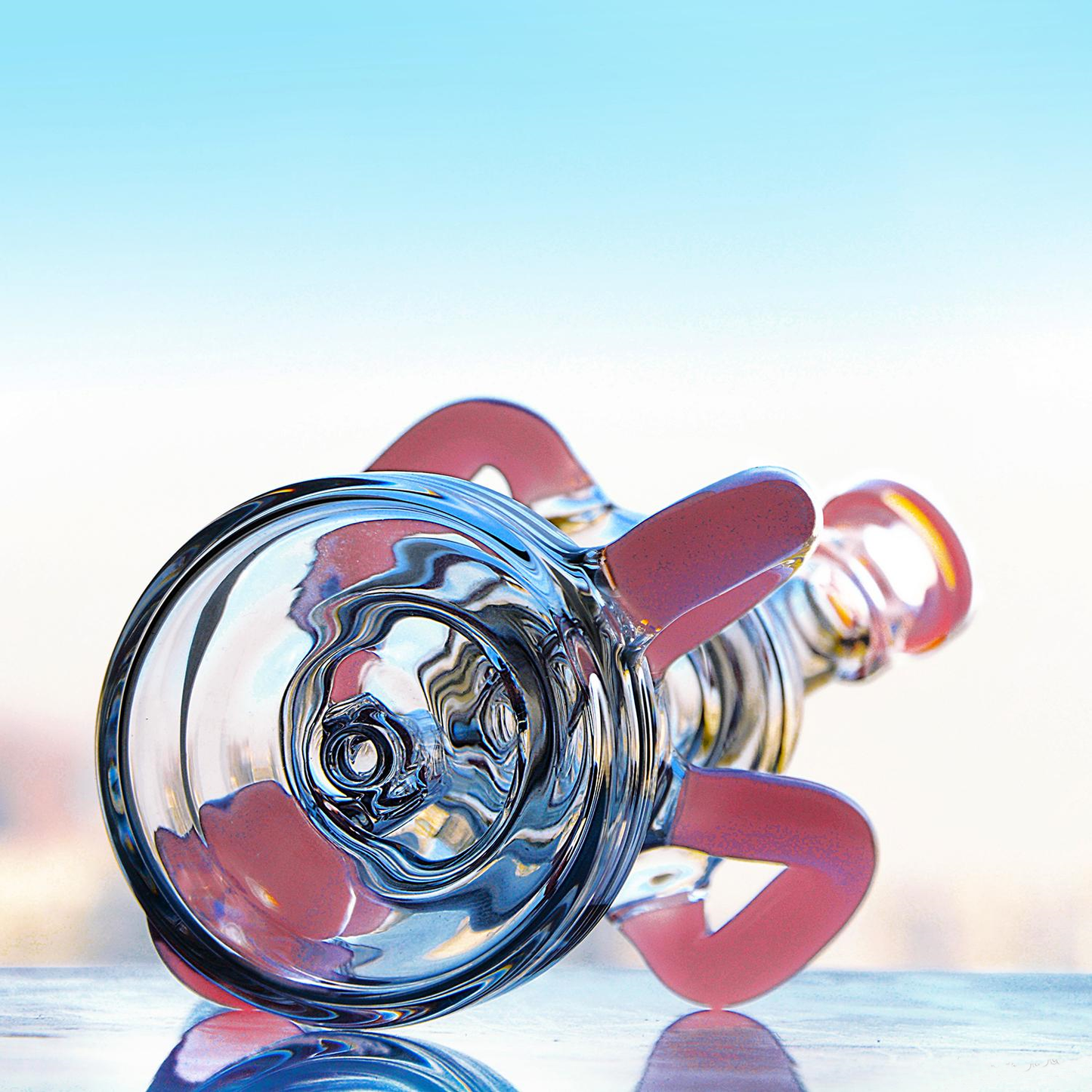 Pink Cute Girly Recycler Bong (Pink Dab Rig)
