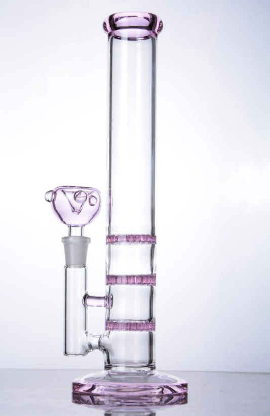 Pink Honeycomb Bong