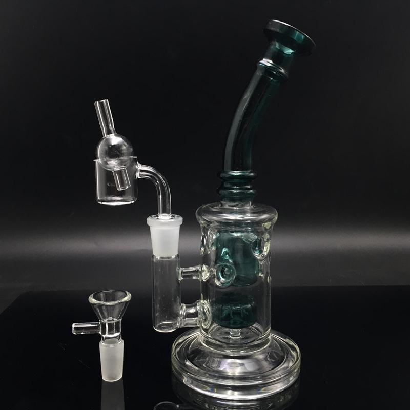8.3inch Glass Honeycomb Bong Jet Perc Wax Dab Rig TORO Oil Rigs Smoking Pipe Fab Egg Bubblers Water Pipe with Quartz Banger