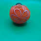 4" Orange and Black Glass Hand Pipe (Spoon)