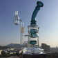 8.3inch Glass Honeycomb Bong Jet Perc Wax Dab Rig TORO Oil Rigs Smoking Pipe Fab Egg Bubblers Water Pipe with Quartz Banger