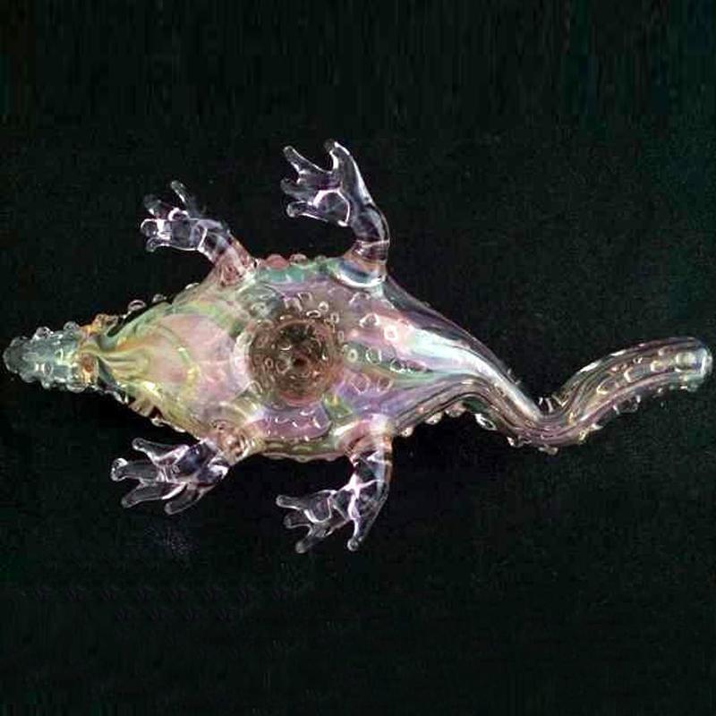 "Crazy Crocodile" Glass Pipes Cool Glass Smoking Pipe Pipes Smoking Pipes Hand Pipe for Smoking Tobacco Pipe 6.2'' inches Portable Pipes