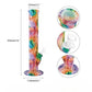 Glow In the Dark Multi-Color Straight Tube Bong