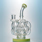Super Vortex Glass Bong Dab Rig Tornado Cyclone Recycler Rigs 12 Recycler Tube Water Pipe 14mm Joint Oil Rigs Bongs with Heady Bowl